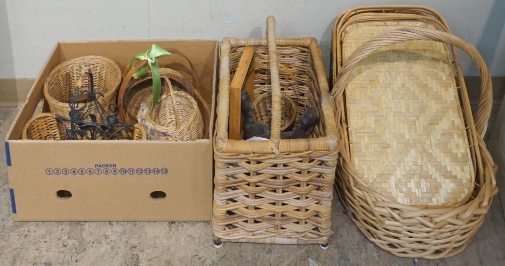 GROUP OF ASSORTED BASKETSGroup of