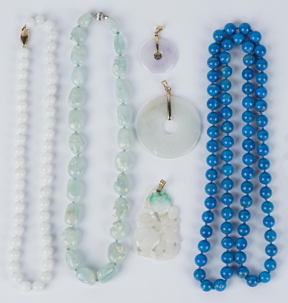 GROUP OF ASSORTED BEADED