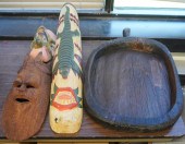 GROUP OF ASSORTED CARVED WOOD