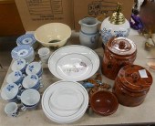 GROUP OF ASSORTED CERAMIC CANN
