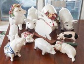 GROUP OF ASSORTED CERAMIC PIGS