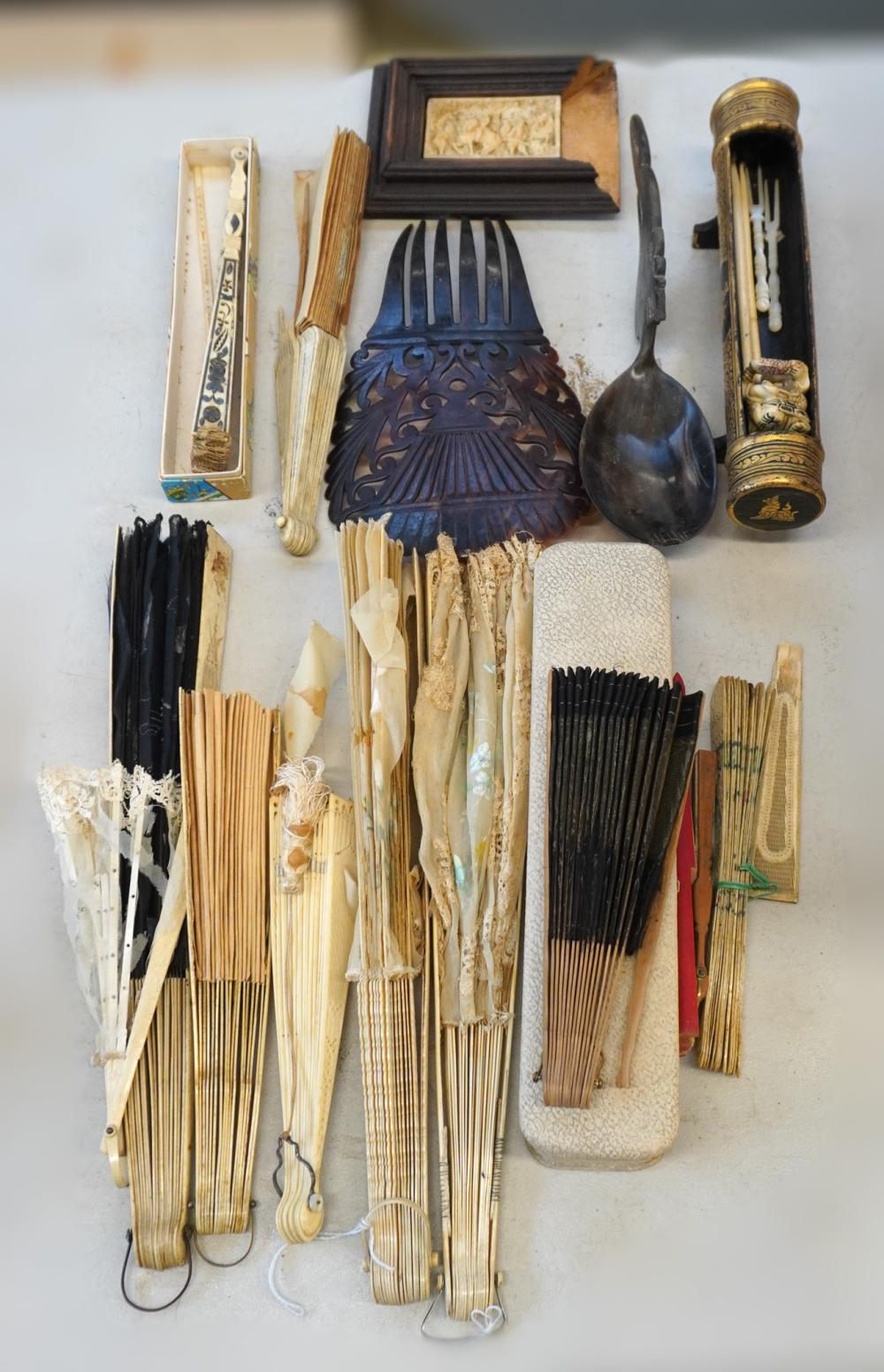 GROUP OF ASSORTED CHINESE FANS