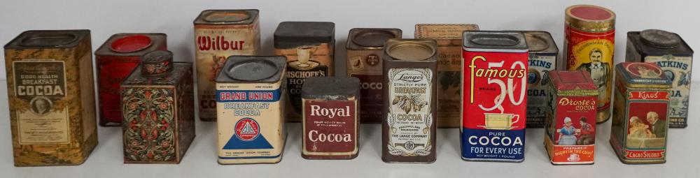 GROUP OF ASSORTED COCOA TINSGroup