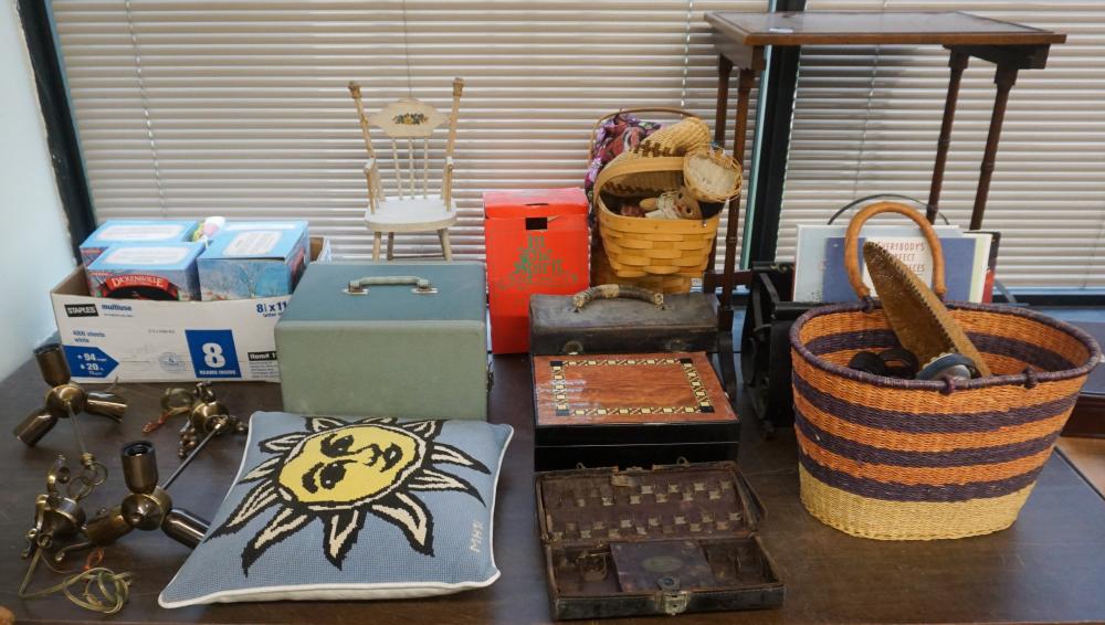 GROUP OF ASSORTED DOLL FURNITURE,