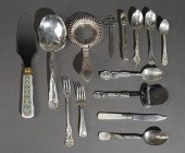 GROUP OF ASSORTED FLAT SILVER