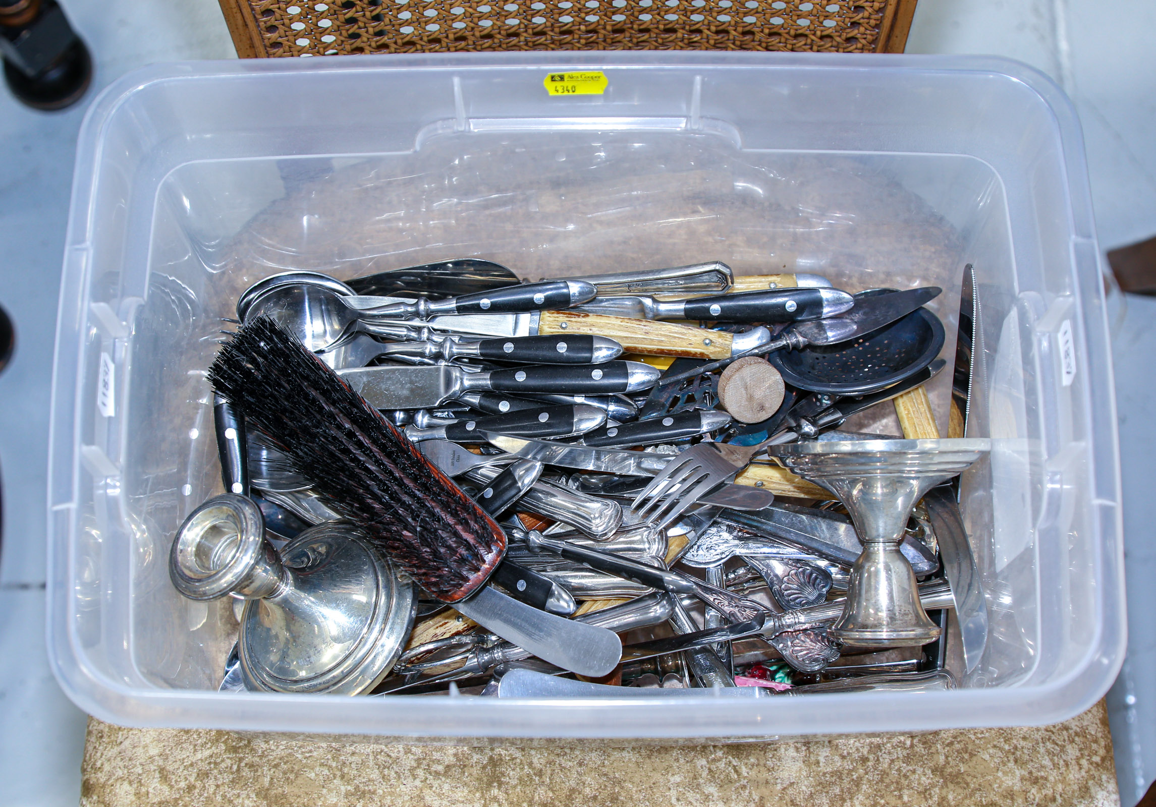 GROUP OF ASSORTED FLATWARE With a