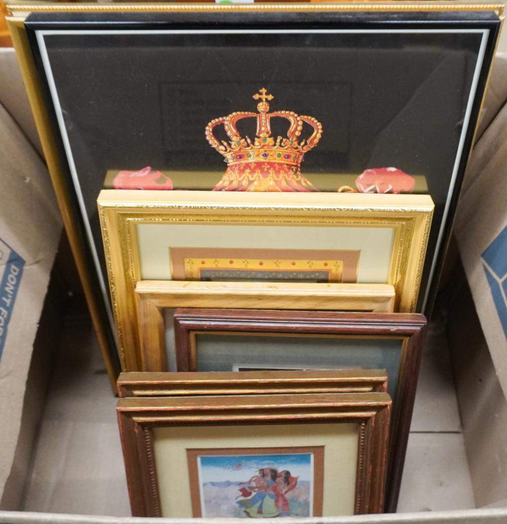 GROUP OF ASSORTED FRAMED WORKS OF