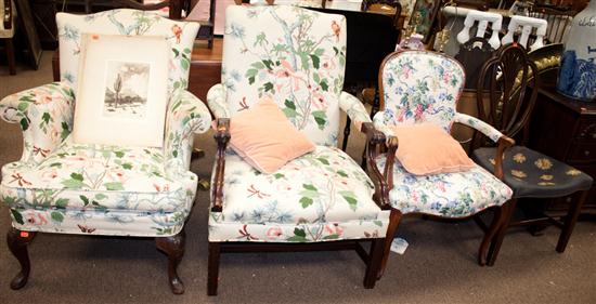 Group of assorted furniture Queen
