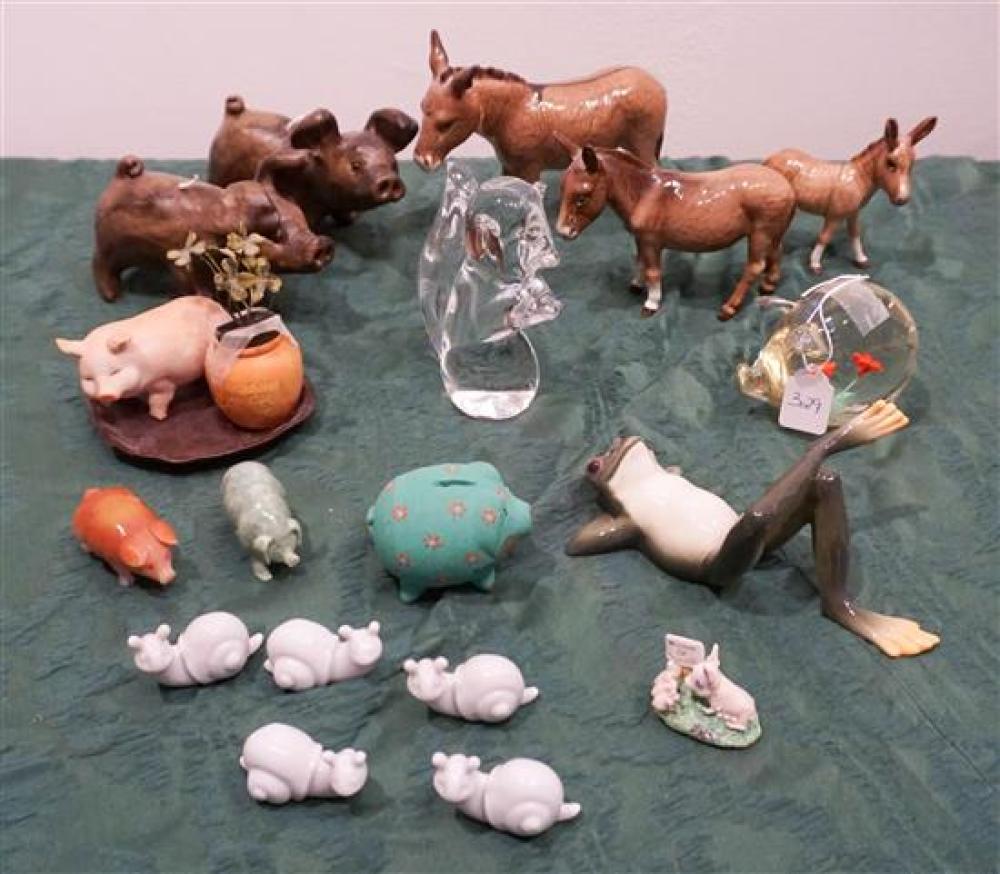 GROUP OF ASSORTED GLASS, CERAMIC