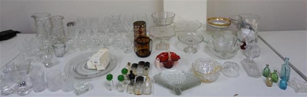 GROUP OF ASSORTED GLASS,