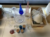 GROUP OF ASSORTED GLASS TABLE