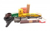 GROUP OF ASSORTED GUN PARTS AN