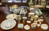 GROUP OF ASSORTED MAJOLICA, PO
