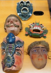 GROUP OF ASSORTED MASKSGroup o