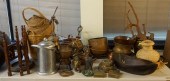 GROUP OF ASSORTED METAL AND BA