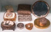 GROUP OF ASSORTED METAL BOXESG