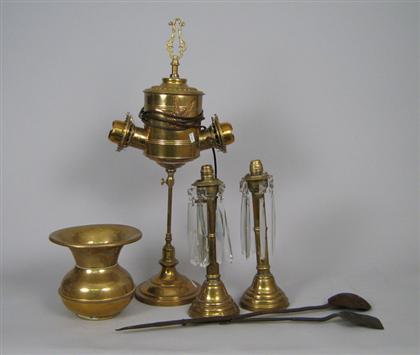 Group of assorted metal items   
