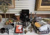 GROUP OF ASSORTED METAL TABLE
