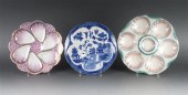 Group of assorted oyster plate