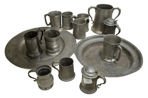 GROUP OF ASSORTED PEWTER