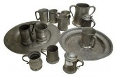 GROUP OF ASSORTED PEWTER CHARG