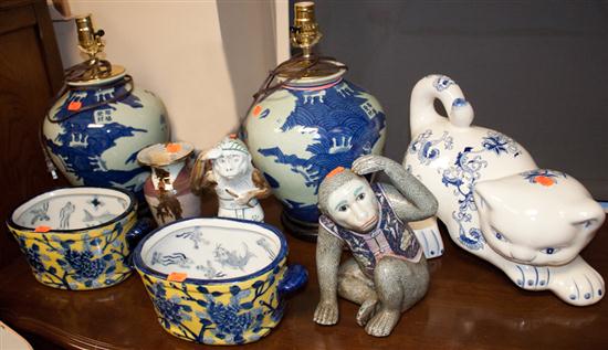 Group of assorted porcelain
