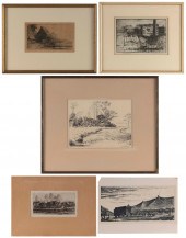 GROUP OF ASSORTED PRINTS LATE