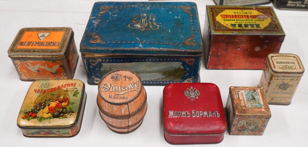 GROUP OF ASSORTED RUSSIAN TINSGroup