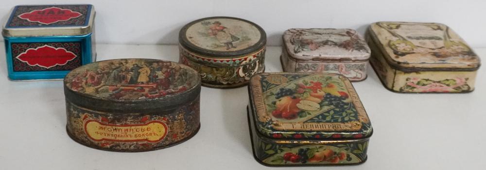 GROUP OF ASSORTED RUSSIAN TINSGroup