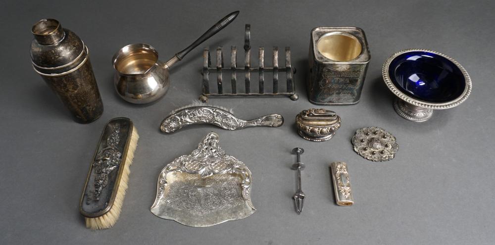 GROUP OF ASSORTED SILVER PLATE