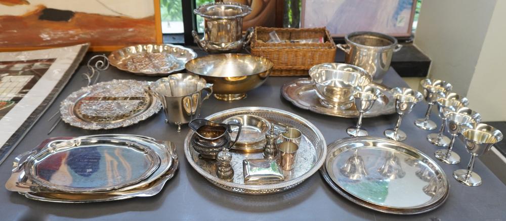 GROUP OF ASSORTED SILVER PLATED