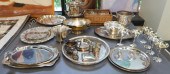 GROUP OF ASSORTED SILVER PLATE