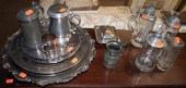 Group of assorted silver-plate