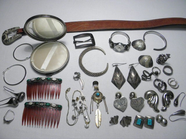 Group of assorted sterling and
