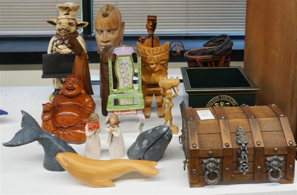 GROUP OF ASSORTED WOOD AND