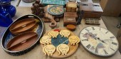 GROUP OF ASSORTED WOOD HOUSEHO