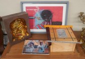 GROUP OF ASSORTED WORKS OF ART