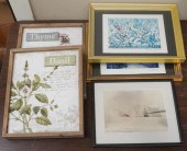GROUP OF ASSORTED WORKS OF ART