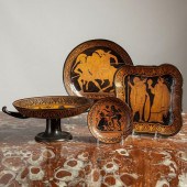 GROUP OF ATTIC WARE SERVING PI