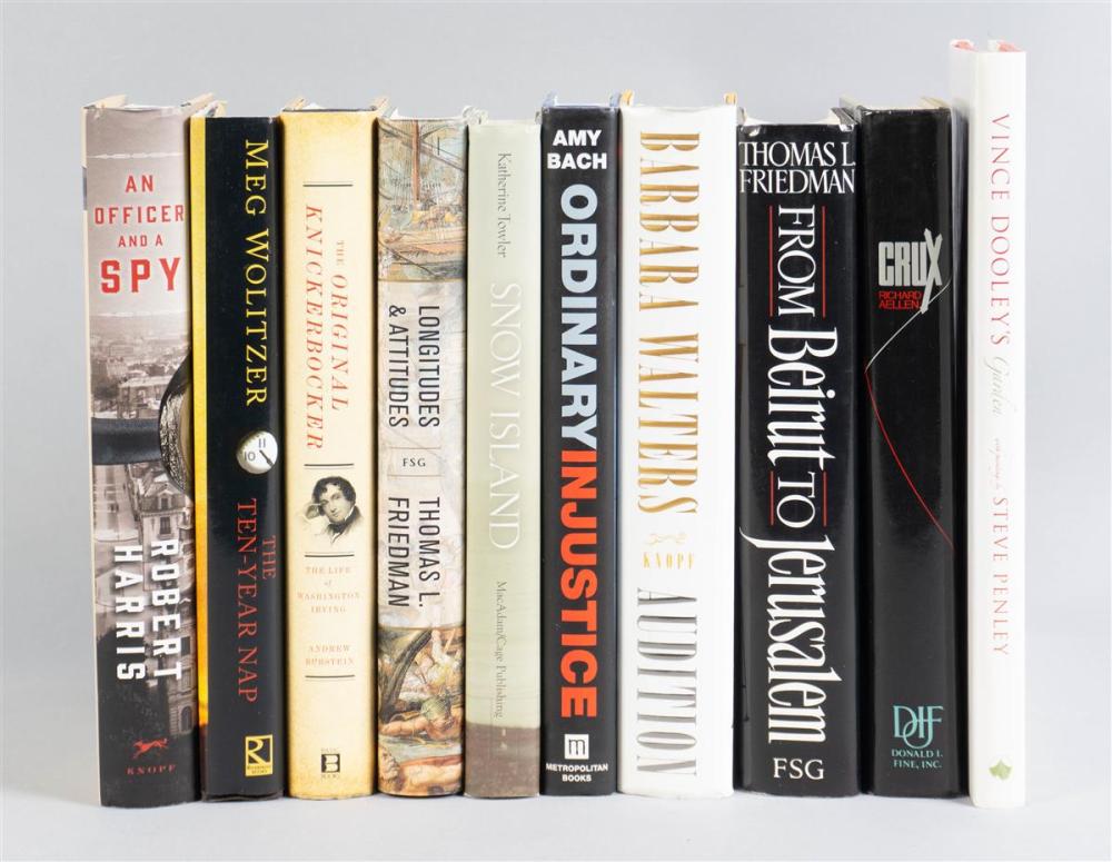 GROUP OF AUTOGRAPHED BOOKSGROUP