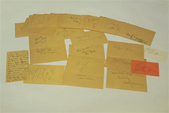 GROUP OF AUTOGRAPHS. American 