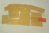 GROUP OF AUTOGRAPHS. American