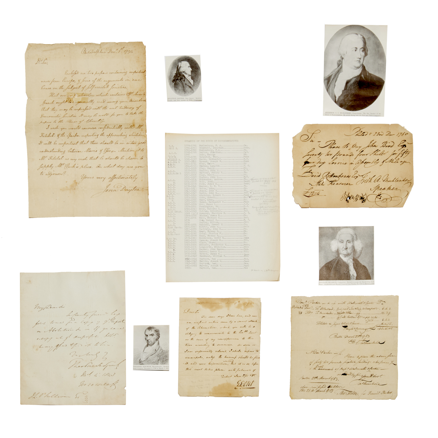 GROUP OF AUTOGRAPHS, U.S.
