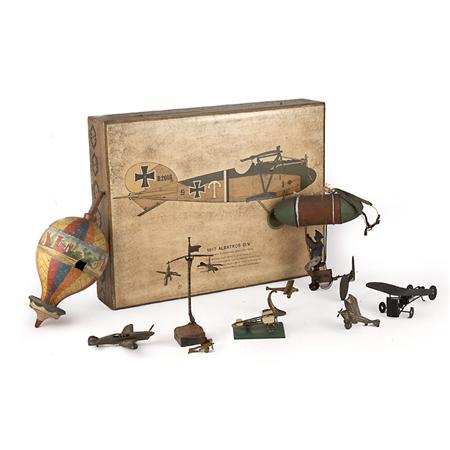 Group of Aviation Theme Toys