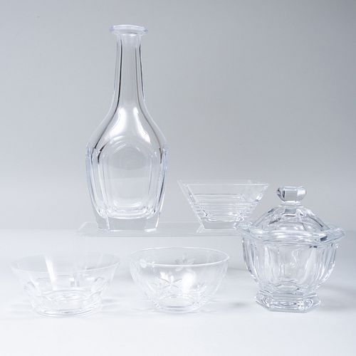 GROUP OF BACCARAT AND OTHER GLASS