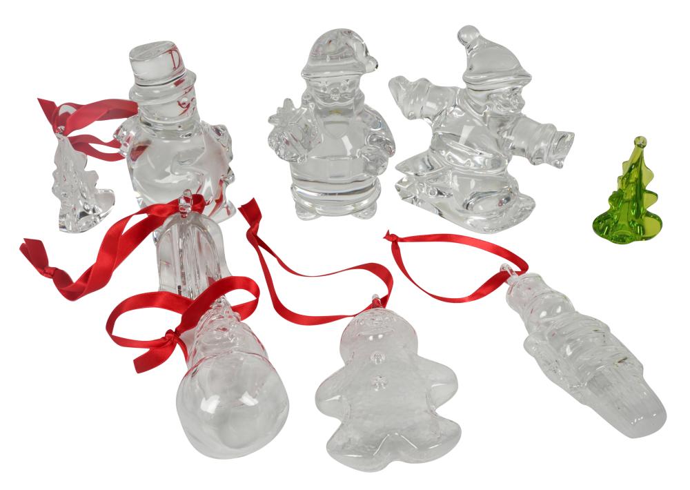 GROUP OF BACCARAT CHRISTMAS