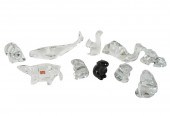 GROUP OF BACCARAT CRYSTAL ANIM