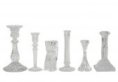 GROUP OF BACCARAT CRYSTAL CAND