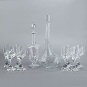 GROUP OF BACCARAT CRYSTAL GOBL