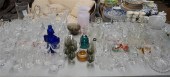 GROUP OF BAR GLASSWARE, PITCHE